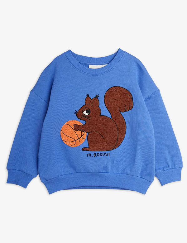 Mini Rodini Squirrel chenille emb sweatshirt