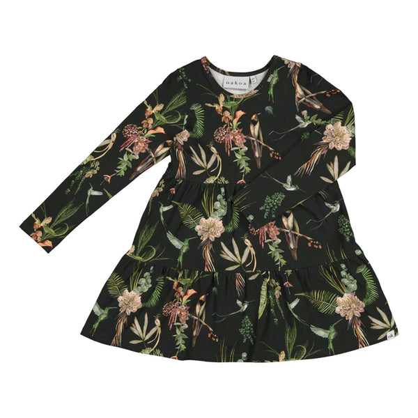 Nakoa Layered Print Dress, Mockingbird
