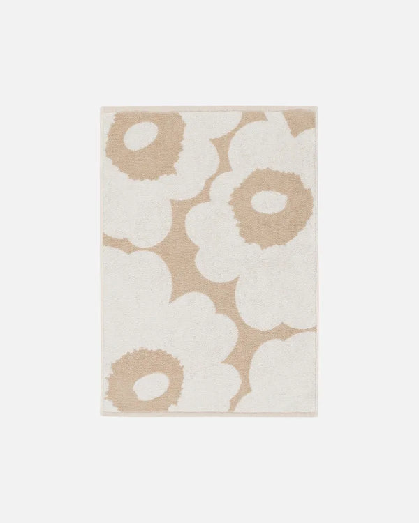Marimekko Unikko käsipyyhe 50x70cm, beige/valko