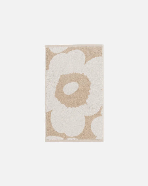 Marimekko Unikko Vieraspyyhe Beige Valko
