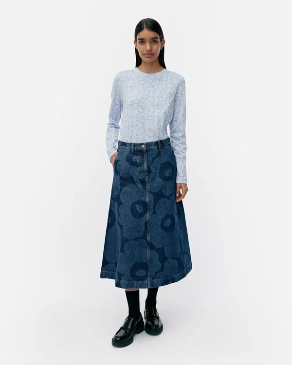 Marimekko Maridenim Suoritus Unikko hame