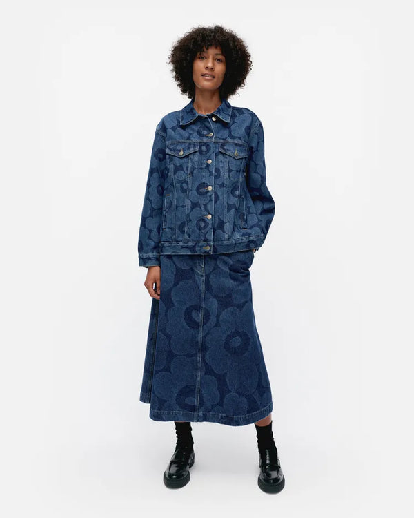 Marimekko Maridenim Murros Unikko farkkutakki