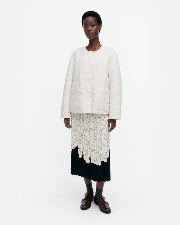 Marimekko Kapseli Piirto Unikko kevyttoppatakki 111