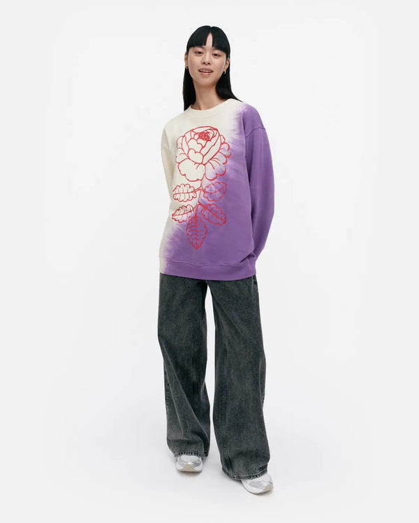 Marimekko Loisto Vihkiruusu Placement Kioski collegepaita