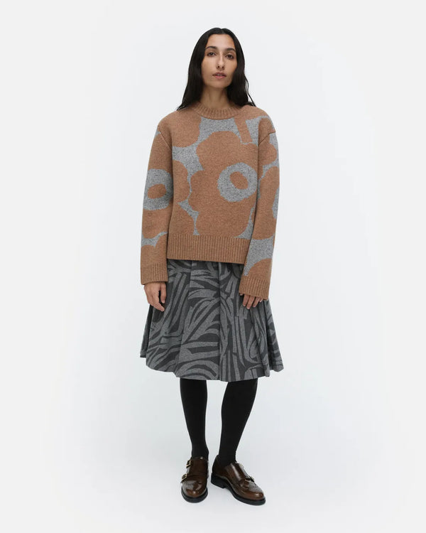 Marimekko Virtaus Unikko Villaneulepusero