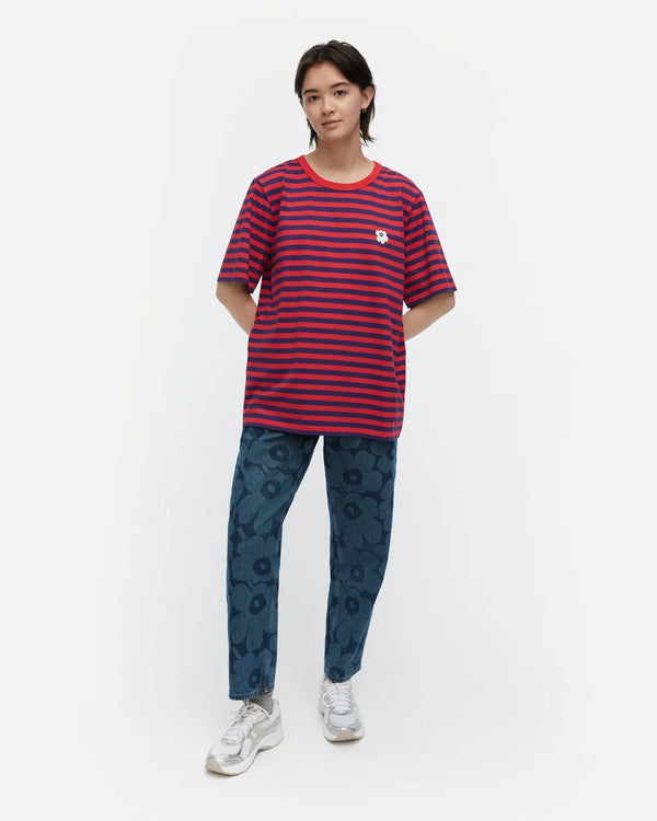 Marimekko Tasaraita Unisex Unikko Kioski t-paita 898