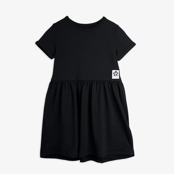 Mini Rodini basic black ss dress