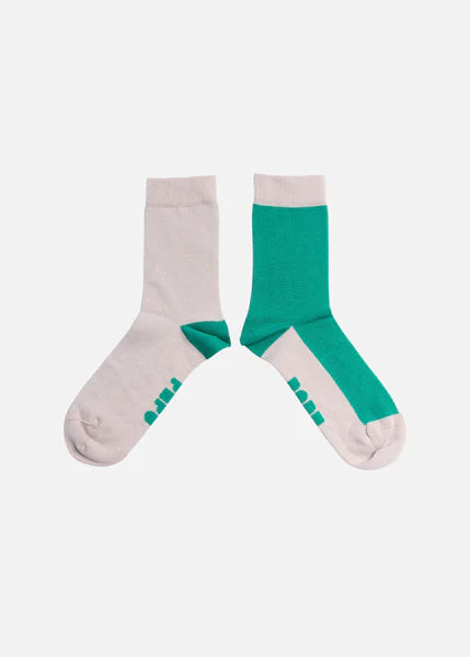 Papu Socks Double Pack, Mint/Sand, Adults