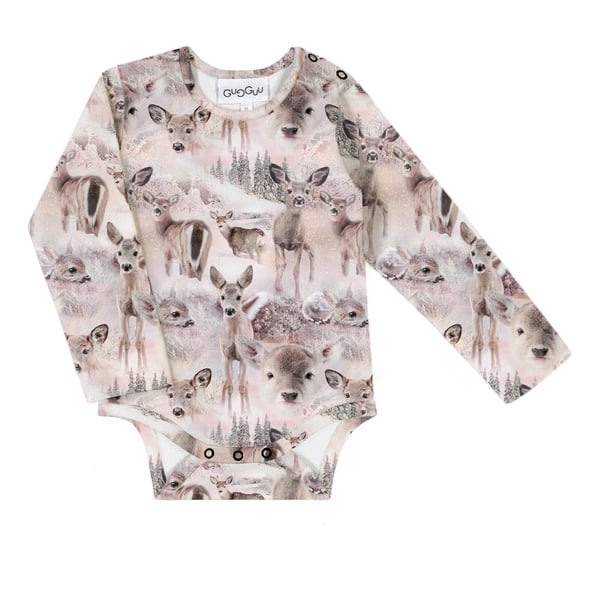 GUGGUU Baby print body Pinkdeer