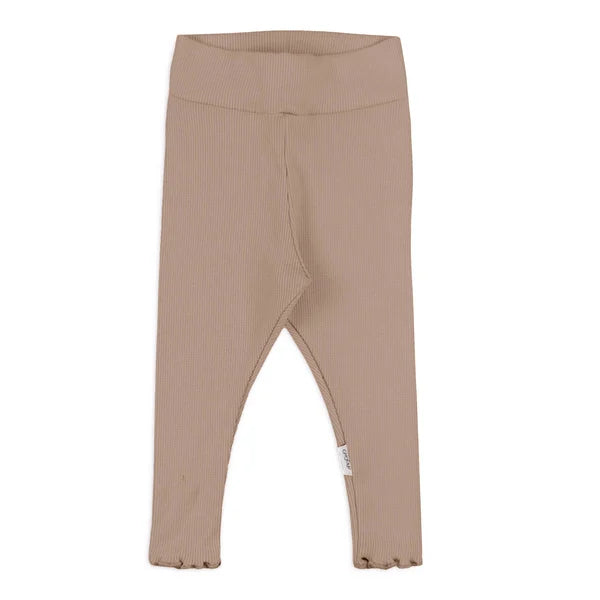 GUGGUU Baby Rib Leggings Autumn Brown