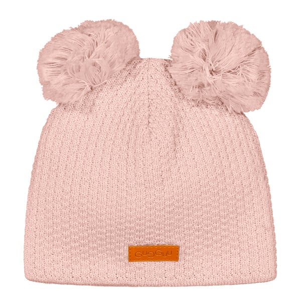 GUGGUU Merino Double Tuft Beanie Old rose