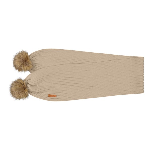 GUGGUU Merino Furry Scarf Soft beige