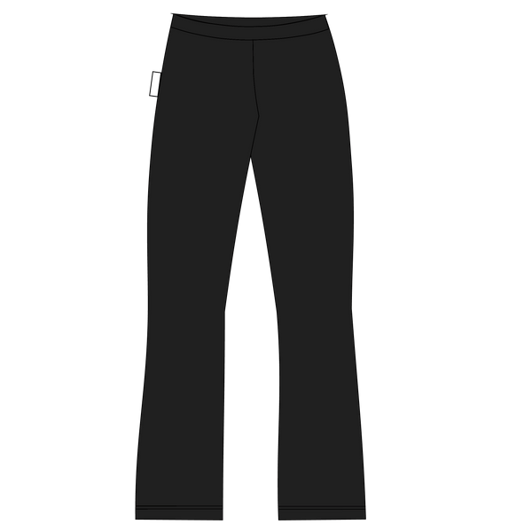 GUGGUU Flare Pants, Black