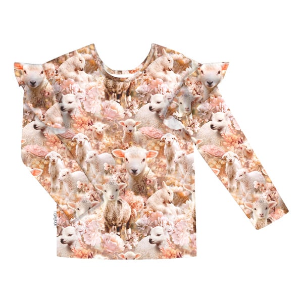 GUGGUU Print Frilla Shirt, Autumnlambs