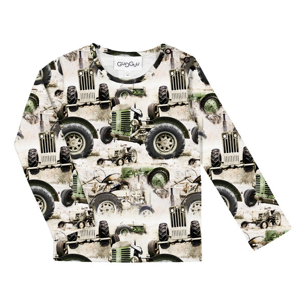 GUGGUU Print Relax Shirt, Tractor