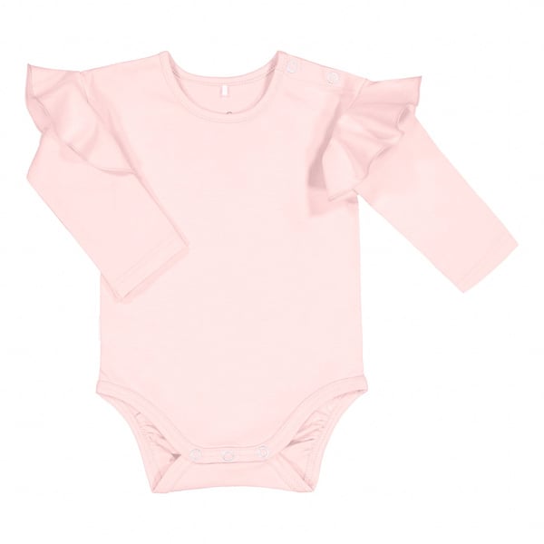 GUGGUU Baby Frilla Bodysuit, Rose glow