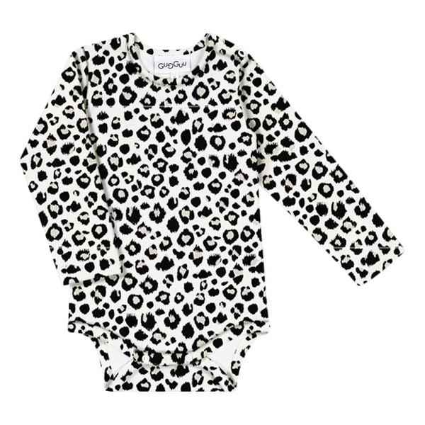 GUGGUU Baby Print Bodysuit, beigeleo