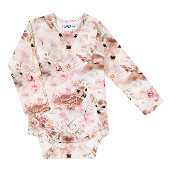 GUGGUU Baby Print Bodysuit, Bambibloom