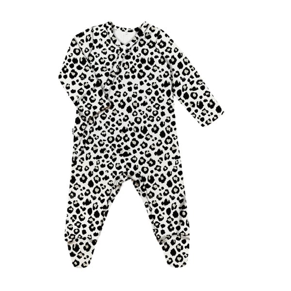 GUGGUU Baby Print Full Bodysuit, Beigeleo