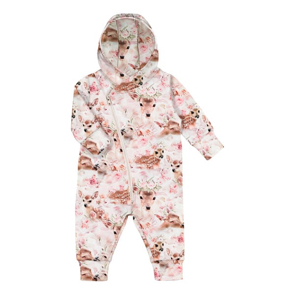 GUGGUU Baby Print Jumpsuit, Bambibloom