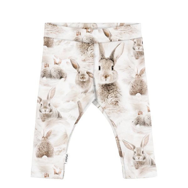 GUGGUU Baby Print Leggings, bunnybed