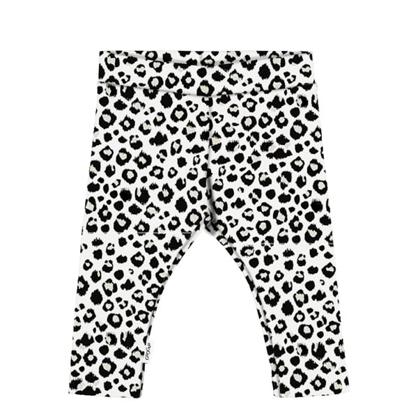 GUGGUU Baby Print Leggings, beigeleo