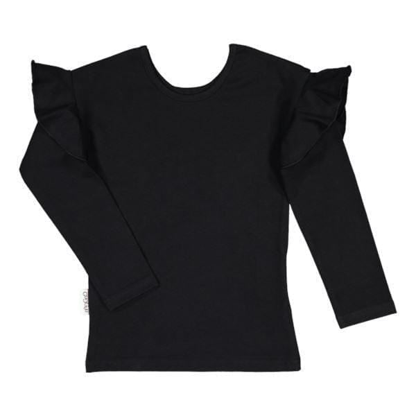 GUGGUU Frilla shirt, Black