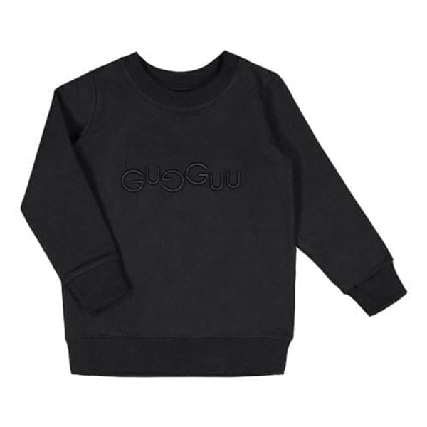 GUGGUU Logo Sweatshirt, Black