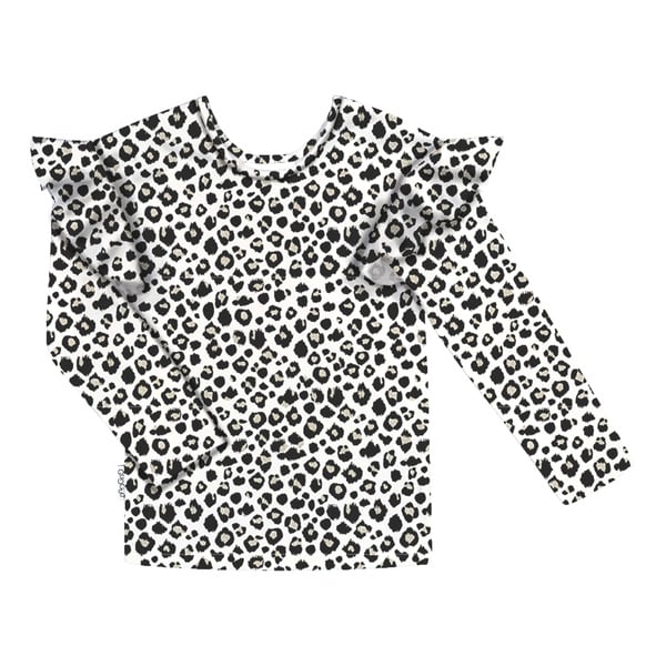 GUGGUU Print Frilla Shirt, Beigeleo