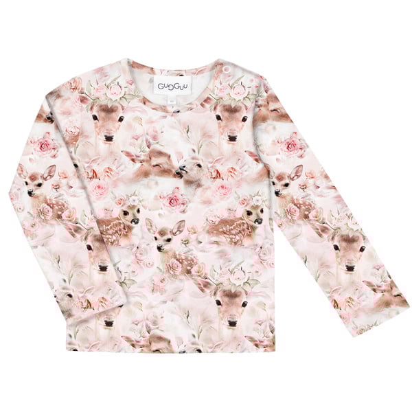 GUGGUU Print Relax Shirt, Bambibloom