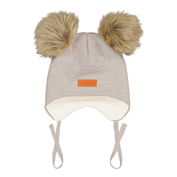 GUGGUU Merino Double Furry Baby Beanie Move Mist