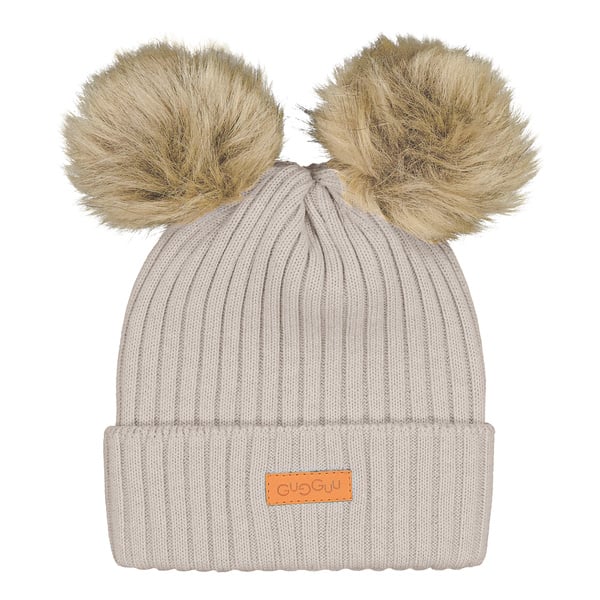 GUGGUU Merino Double Furry Beanie Move mist