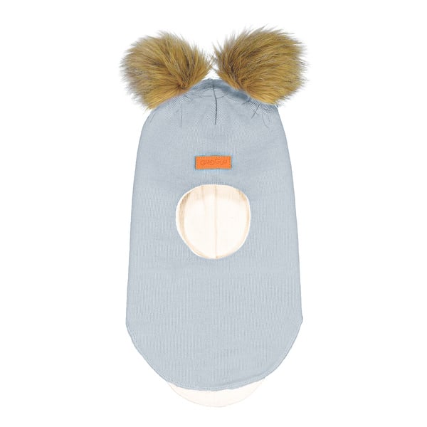 GUGGUU Merino Furry Balaclava Stone Mist