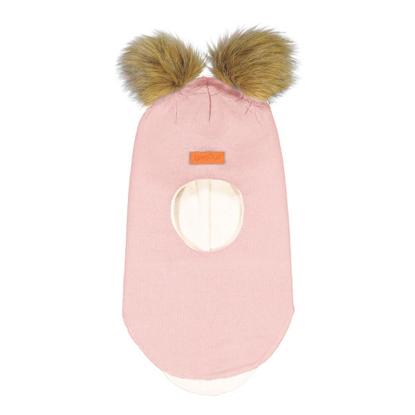 GUGGUU Merino Furry Balaclava Starlet Pink