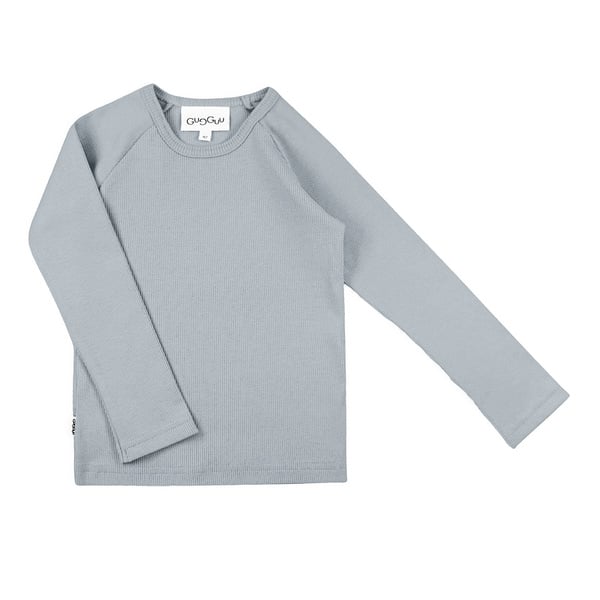 GUGGUU Classic Rib Shirt, Stone Mist