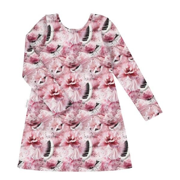 GUGGUU Print Dress, Musicflower
