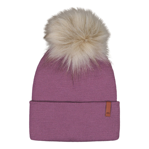 Metsola Crystal beanie Merinovilla Berry