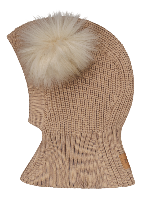 Metsola COTTON KNIT DOUBLE FUR POM HELMET MUDDY BOOTS