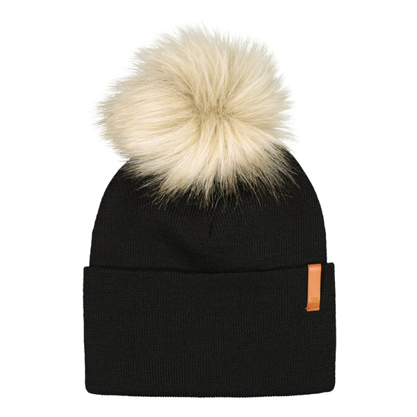 Metsola CRYSTAL BEANIE -MERINOVILLAPIPO | BLACK