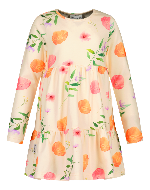 Metsola LOVELY RUFFLE DRESS VANILLA
