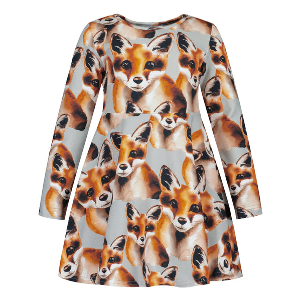 Metsola FOX DRESS LS CLOUDY