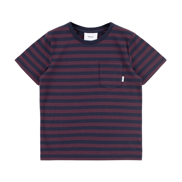Makia Verkstad T-shirt aubergine/navy