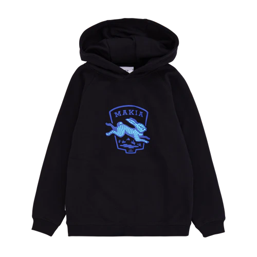 Makia Rabbit Hooded Sweatshirt musta