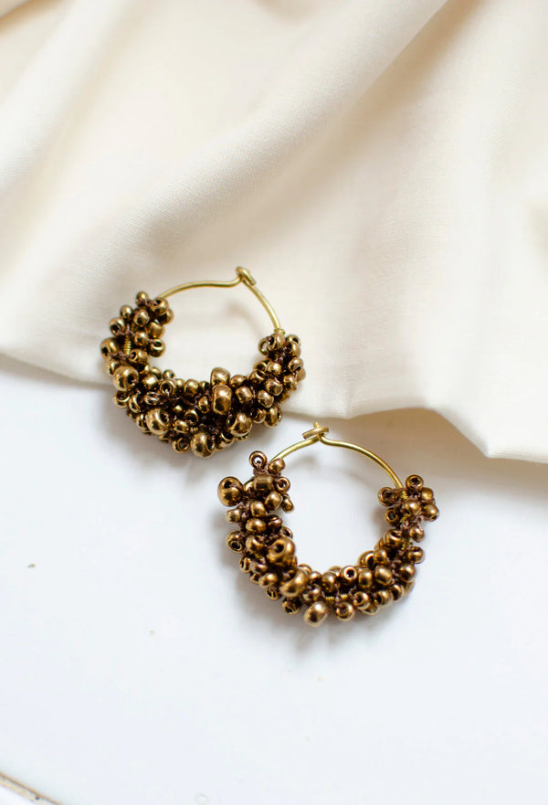 Kaiko Heena Earrings, Brass