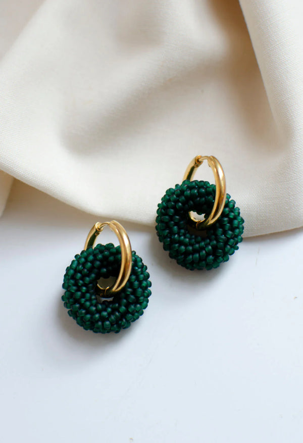 Kaiko Veda Earrings, Green