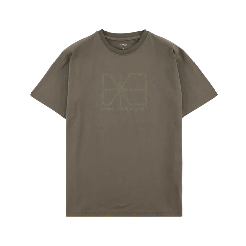 Makia Kids’ Flagline T-shirt Dusty olive