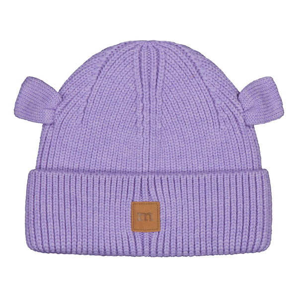 Metsola BEAR KNIT BEANIE -MERINOVILLAPIPO | ICY LILAC