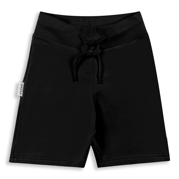 GUGGUU Simple baggy shorts black