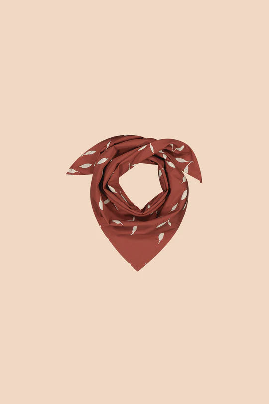 Kaiko Square Scarf, Mahogany Wind