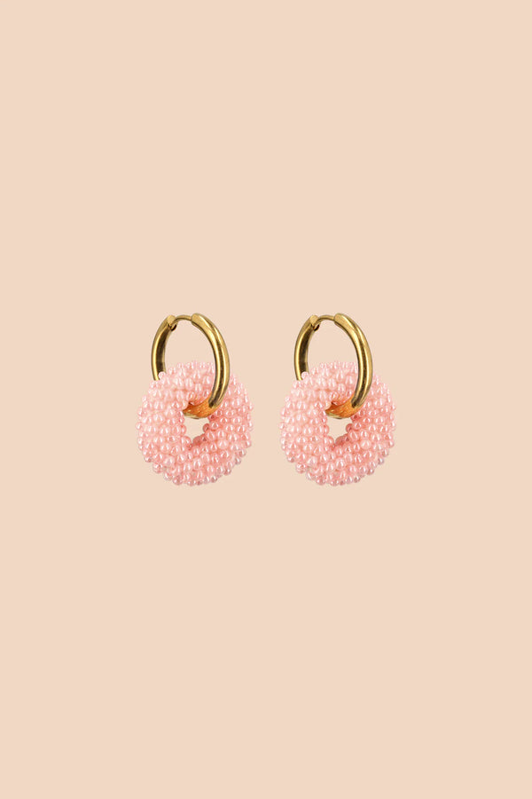 Kaiko Veda Earrings, pearl pink